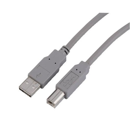 Hama USB-Kabel (USB-A - USB-B) 1,8m, grau, USB2.0 getestet