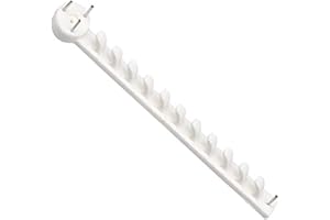 Merriway BH06991 Merriway - Ganchos de pared para colgar cuadros (124 x 15 mm, 10 unidades), color blanco