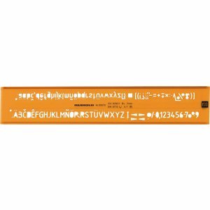 Preisvergleich Produktbild Rumold Schriftschablone 3,5mm orange / transparent