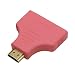 Produktbild Fjiujin,1080p HDMI-Stecker an 2 Buchsen 1 Ausgang 2 Splitter Kabel Adapter Konverter(Color:ROSA)