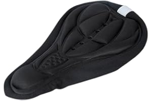 GENERIC Cubierta de Sillín de Bicicleta de Gel: Funda Cómoda y Transpirable para Bicicletas de Carretera, Montaña y Urbana, Cubre sillin de Gel para bicis estáticas y Spinning