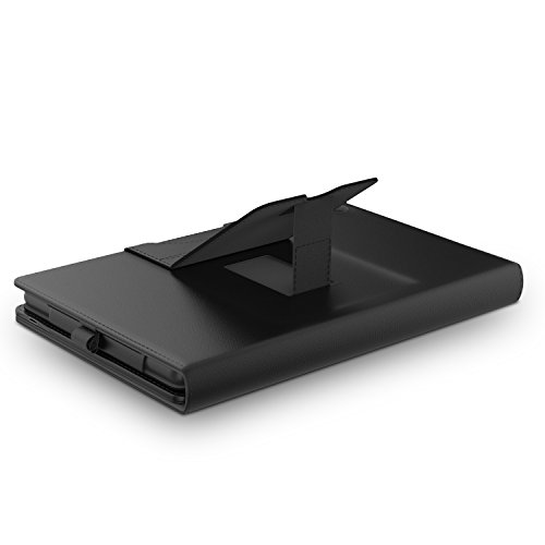 MoKo Fire HD 8 2016 Bluetooth Tastatur Hülle Keybord Case – PU Leder Schutzhülle mit abnehmbarer Wireless Bluetooth Tastatur QWERTY Layout für Fire HD 8 Tablet (6. Generation – 2016), Schwarz (mit Auto Schlaf / Wach Funktion) - 7