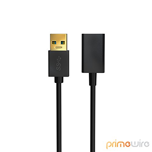 CSL – 1m USB 3.0 Verlängerungskabel | USB Erweiterungskabel / USB Verlängerung | bis zu 5 Gbit/s | doppelt geschirmt | Knickschutz | bidirektional | schwarz - 2