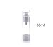 30ml Refillable Travel Empty Plastic Travel Small Bottles Clear Pump Bottle Lotion Dispenser Bottles Jars Set for Makeup Cosmetic BB Cream Bath Shower Toiletries Liquid Containers Travel Kit Accessories Pack of 2