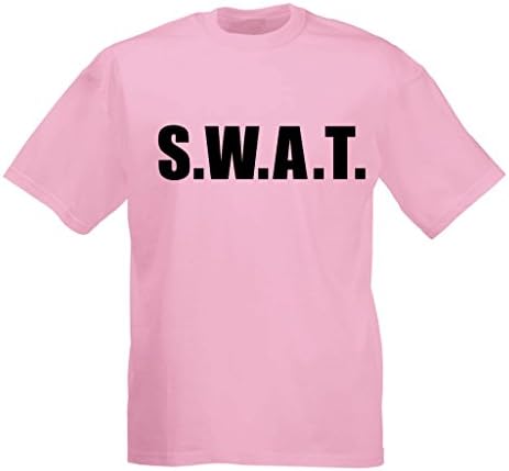 SWAT T-Shirt | Unisex Security FBI Fancy Dress Top | Combat Swat Police tee
