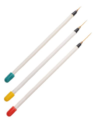 Umiwe(TM) Plastic Carving Dotting Pen Detailer Liner and Striper Nail Art Kit (Set of 3) With Umiwe Accessory