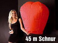 Nakamari Schwebende rote Glückslaterne inkl. Schnur - 2