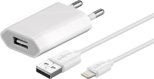 Preisvergleich Produktbild Goobay 45168 Apple Lightning Ladeset, 1 m weiß