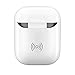 Produktbild Big-Mountain Qi Wireless Ladegerät Case Cover für Apple Airpods | Kopfhörer Abdeckung Ladestation Empfänger Headset Lade Box (Weiß)