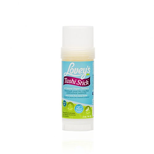 Lovey's Tushi Stick All - Absolutely 100% Natural Nappy Rash Cream. 2oz /56.7g - Ideal for Cloth Nappies