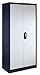 Produktbild CP Büro-Stahlschrank mit Flügeltüren - HxB 1950 x 1200 mm - Tiefe 400 mm, grau / weißalu - Aktenschrank Büroschrank Flügeltürschrank Stahlschrank Universalschrank