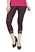 De Moza Ladies Leggings 3/4th Leggings Solid Viscose Lycra Brown RS.405.00