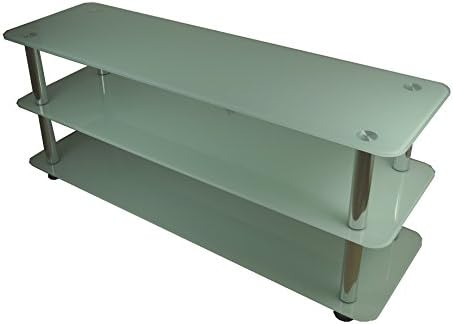 Mountright UMS2W White Glass TV Stand For LED LCD &amp; Plasma Television (For TV's: 41 up to 60 Inch - White Glass)