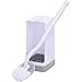Produktbild QiXian Badezimmer Toilettenbürste Toilettenbürste Toilette Langer Griff Keine Toten Winkel Reinigungsbürsten-Set mit Base Stark Robust