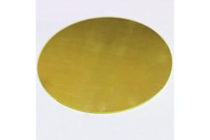 XMRISE Messingscheibe Blatt Kreisplatte Rund Runde H62 Kupfer CNC Metallbearbeitung Cut Rohstoffe Dicke 2mm,Diameter 50mm 3pcs