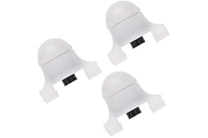 VORCOOL 3 Pcs Canne à Pêche Alarme Lumière de Nuit Alerte de Grève Alarme de Lumière LED Alarme de Nuit Bruit Bite Alarme (Rouge Lumière Flash à Vert Clignotant)