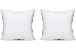 Textile Wise Cushion Pads, Inners, Inserts, Scatters - Bounced Back Hollow Fibre - 12" 14" 16" 18" 20" 22" 24" 26" 28" 30" – (45x45cm Pack 2)