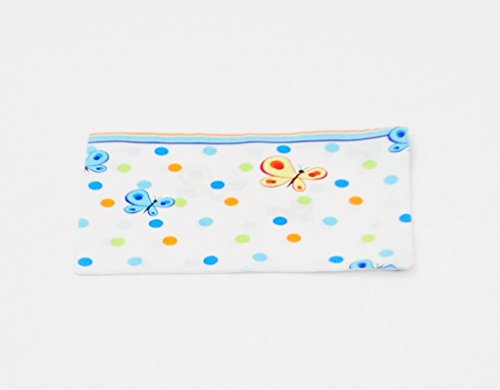 Pram, cot, crib PILLOWCASE approx. 25x35cm, nursery bedding, toddler, baby (pattern: happy dinos_blue)