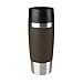Produktbild Emsa Isolierbecher Mobil genießen 360 ml Quick Press Verschluss Travel Mug, Coffee-Braun (Manschette Braun)