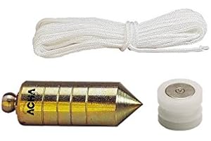 Acha 1.500grs - Plomada De Acero Zincada + Nuez Diábolo Magnética De Nylon (5)