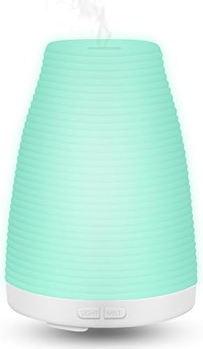 Aroma Diffuser Night Light Lamp Portable Ultrasonic Aromatherapy Diffusers 100ml MLoveBiTi, with 7 Color LED Lights, Mist Mode Humidifiers Waterless Automatically Shut or off for Bedroom, Spa Nursery, Yoga, Office