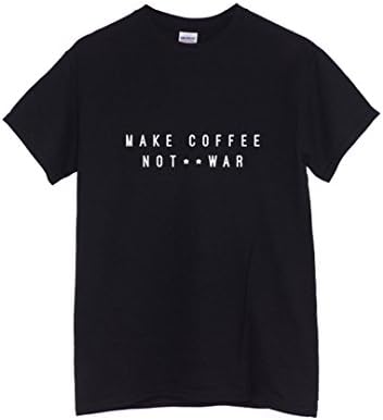 Chilledworld - Make Coffee Not War | T-shirt, Black, Small