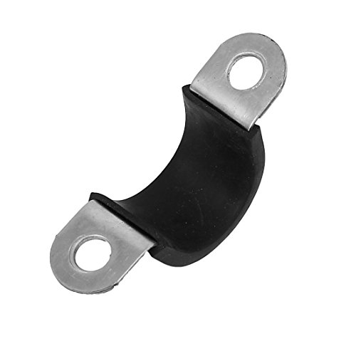 sourcingmap® 5x18mm U Clip EPDM Gummi montiert Halterung Klammen Spanner für Schlauch Kabel - 3