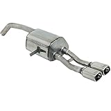 Individuelle Passform Ulter Sport 122-214/12-1 P Edelstahl Sportauspuff Megane III Grandtour/Cabrio 1.4TCE 1.6 74/81kW/1.5dCi 62/77kW/1.9dCi 96kW/2.0dCi 118kW 2008-2012 2X 80x65mm