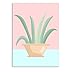 Produktbild haoxinbaihuo Vinsonloud Home Decor Wandmalerei Einfachen Druck Leinwanddruck Schlafzimmer Öl Ungerahmt Zeichnung Kleine Erfrischende Stil Topf Plat 40 * 50 cm Kein Rahmen