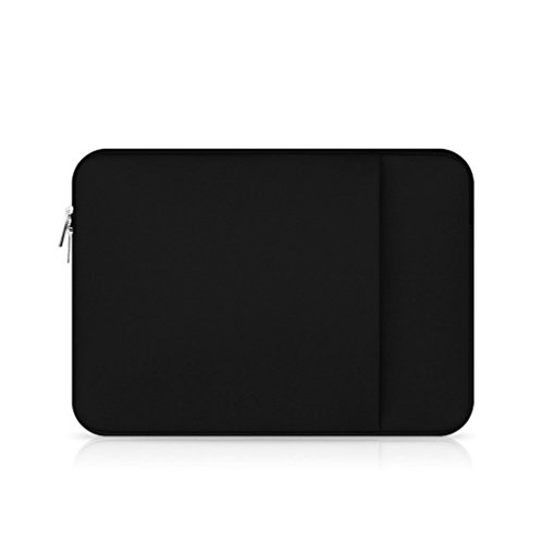 Reißverschluss Laptop Hülle Schutz Hülle Case Cover Schutzabdeckung Notebook Hülle für MacBook Pro / Air – Schwarz, 13 Zoll - 5