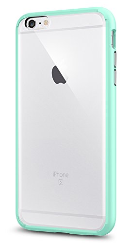 iPhone 6S Plus Case, Spigen Â® [AIR CUSHION] iPhone 6S Plus Case
Bumper **NEW** [Ultra Hybrid] [Mint] Clear back panel + TPU bumper for
iPhone 6S Plus (2015) - Mint (SGP11647)