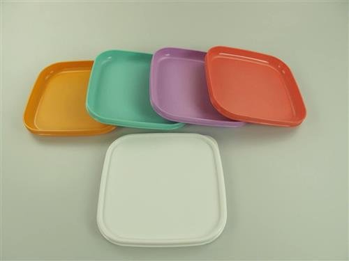 TUPPERWARE Picknickteller To Go Picknick mint+flieder+orange+lachs (4) 10426 - 6