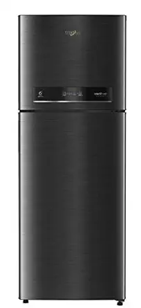 Whirlpool 340 L 3 Star with Inverter Double Door Refrigerator (INTELLIFRESH IN V CNV 355 3S PLATINA, Steel Onyx, Convertible), black