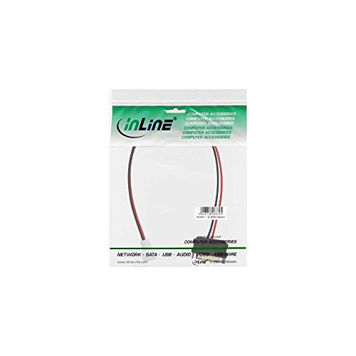 InLine 29683i Innenraum 0.3 m SATA Molex (4-Pin) schwarz, rot, weiß Kabel Stromkabel - 2