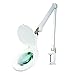 Produktbild FDADJING Schreibtisch Klemme- Montieren 5X LED Lupenleuchte Lupenlampe Arbeitsleuchte Frühling-Arm Vergrößern Licht Einstellbar Arm 5"Objektiv zum Schönheit Salon Tätowierung Gesichts Lesen