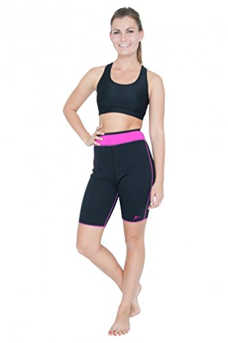 Damen kurze Radlerhose mit Wärme-Effekt (Schwitzhose) – aus Neopren mit Biokeramik Fasern, von Delfin Spa - 4