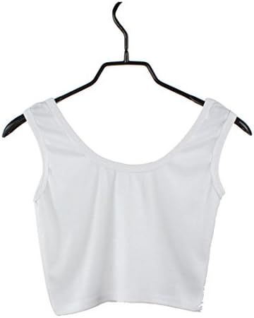 Summer Women Blouse, Yannerr Women Skinny O-Neck T-Shirts Sports Dance Short Vest Tight Crop Top (M, White)