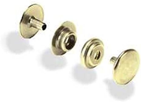 2 pks of 10 ea (20 sets) Line 20 Snaps Brass Plated by Tandy - FREE SHIPPING! by Tandy Leathercraft
