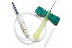 GENERICO Ensemble de prélèvement veineux avec aiguille papillon BD équipé d'un mécanisme de sécurité intégré 21 g paquet de 50 pièces