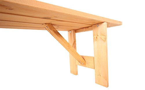 Holzbank Gartenbank Parkbank Massivholz Holz-Gartenbank Terrassenbank GB-150 - 3