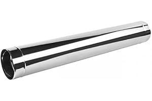 ARMAR TRADING LTD Stainless Steel Stove Pipe 80mm / 500mm Chimney Tube Flue Liner