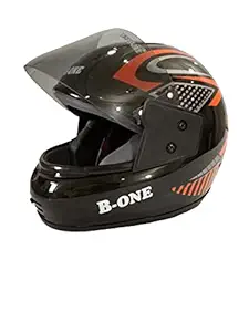 Tiger-ONE Full FACE Helmet [ Size : M ] Motorbike Helmet, High Impact Shell, 6 Jali, ISI : Approved..