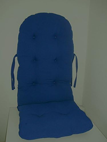 Padded Seat Cushion for Rocking Chair [Plain Blue]