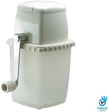 Ice Crusher Manual White Plastic Smoothies & Cocktails Rotary Action Branded UK