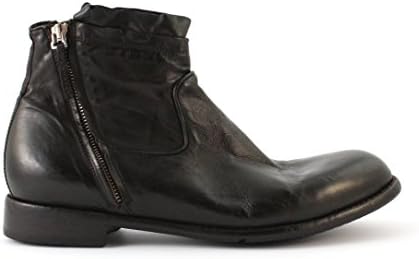 LEMARGO Men’s AB11A. Pell.Skipper Ebano Biker Boots Black Size: 9.5 UK