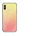 Produktbild Nadoli Handyhülle für Xiaomi Redmi Note 6,Neu Stil Spiegel Bewirken Sprichwort Muster Gradient Gelb Ultra Dünn 9H Gehärtetem Glas Stoßfest hülle mit Weich Silikon TPU Rahmen Hart Bumper Zurück Schale Case Schutzhülle für Xiaomi Redmi Note 6,Gradient Gelb