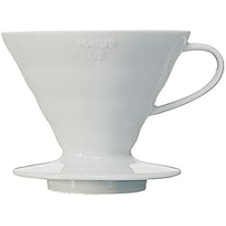 Hario V60 02 - Porte filtre café en céramique blanche 1 à 4 tasses