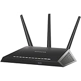 Netgear Nighthawk R7000-100PES AC1900 Wireless 802.11ac Dual-Band Gigabit Router (funktioniert mit Alexa, 1 x USB 2.0, 1 x USB 3.0, Beamforming, QoS, 1900Mbit/s) schwarz