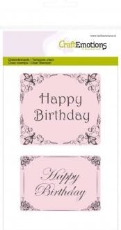 CraftEmotions Silicone Temple-Happy Birthday