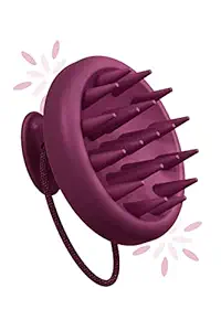 Caresmith Bloom Scalp Massager | All Silicone Body with Super Soft Bristles | Hair Massager for Hair Growth | Head Massager Comb | Shampoo Brush